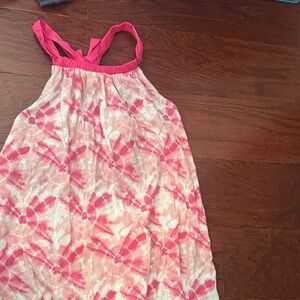 Crewcuts Pink and White Kids Dress